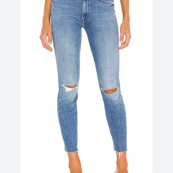 MOTHER High Waisted Looker Ankle Fray Jeans 28 - Picture 4 of 10